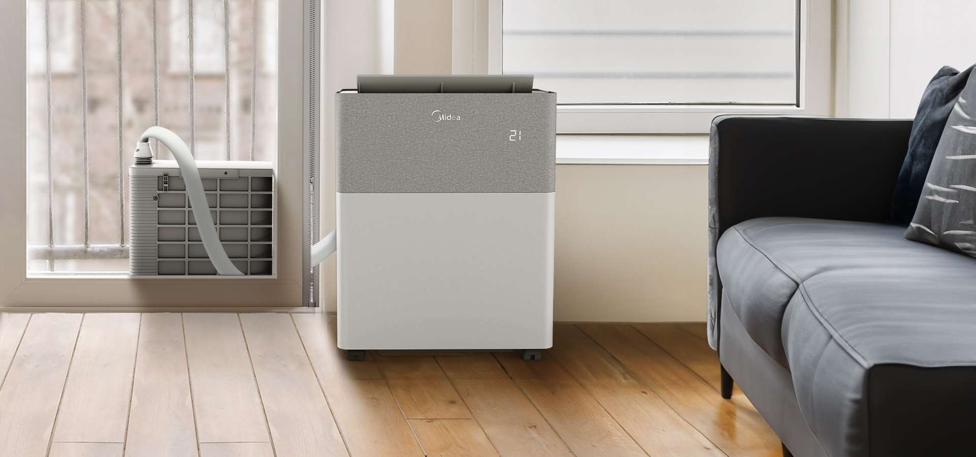 Dòng điều hòa Midea tích hợp giá cao tại châu Âu nhưng vẫn được ưa chuộng.