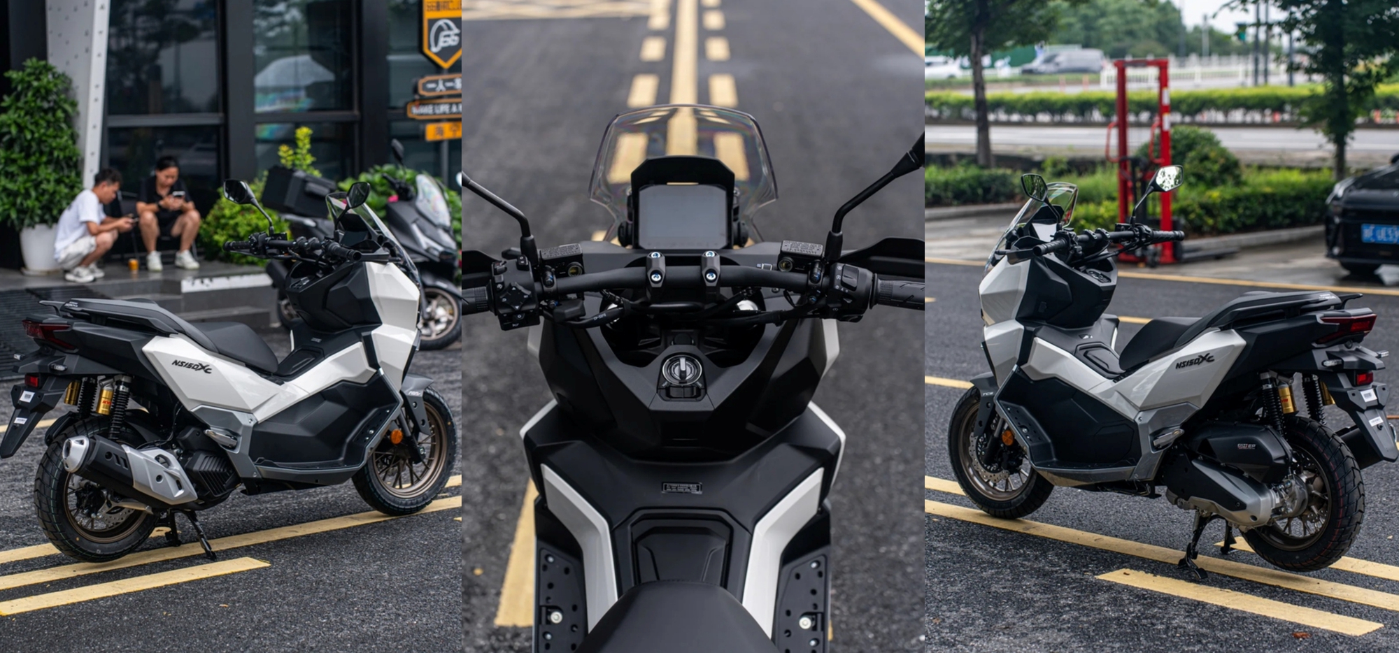 Màn hình TFT và các nút điều khiển trên Honda NS150XC