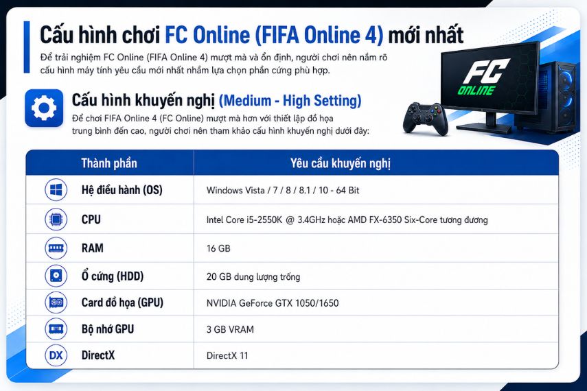 Card màn hình nào chơi được FC Online (FIFA Online 4) - Ảnh 1. Card màn hình nào chơi được FC Online (FIFA Online 4) - Ảnh 1.