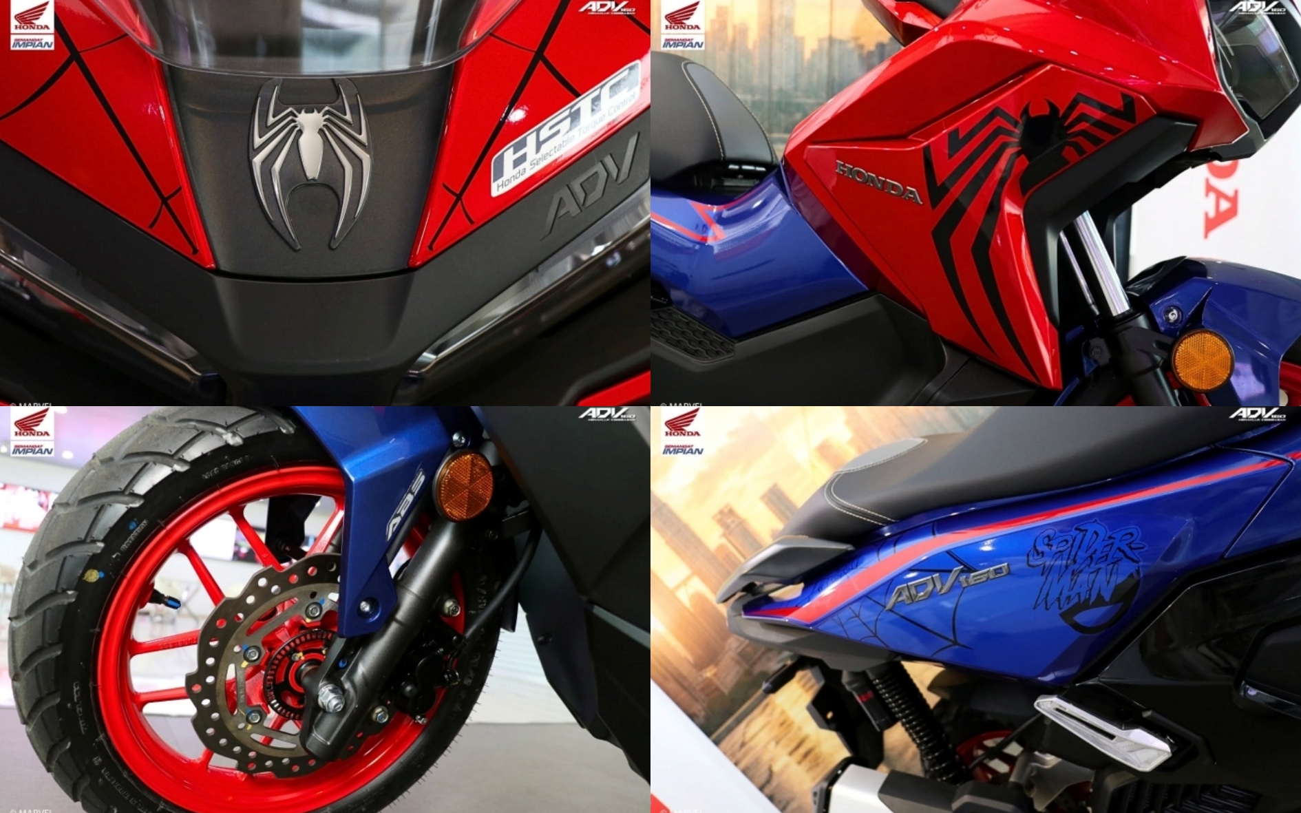 Trang bị công nghệ trên Honda ADV160 Spiderman Trang bị công nghệ trên Honda ADV160 Spiderman