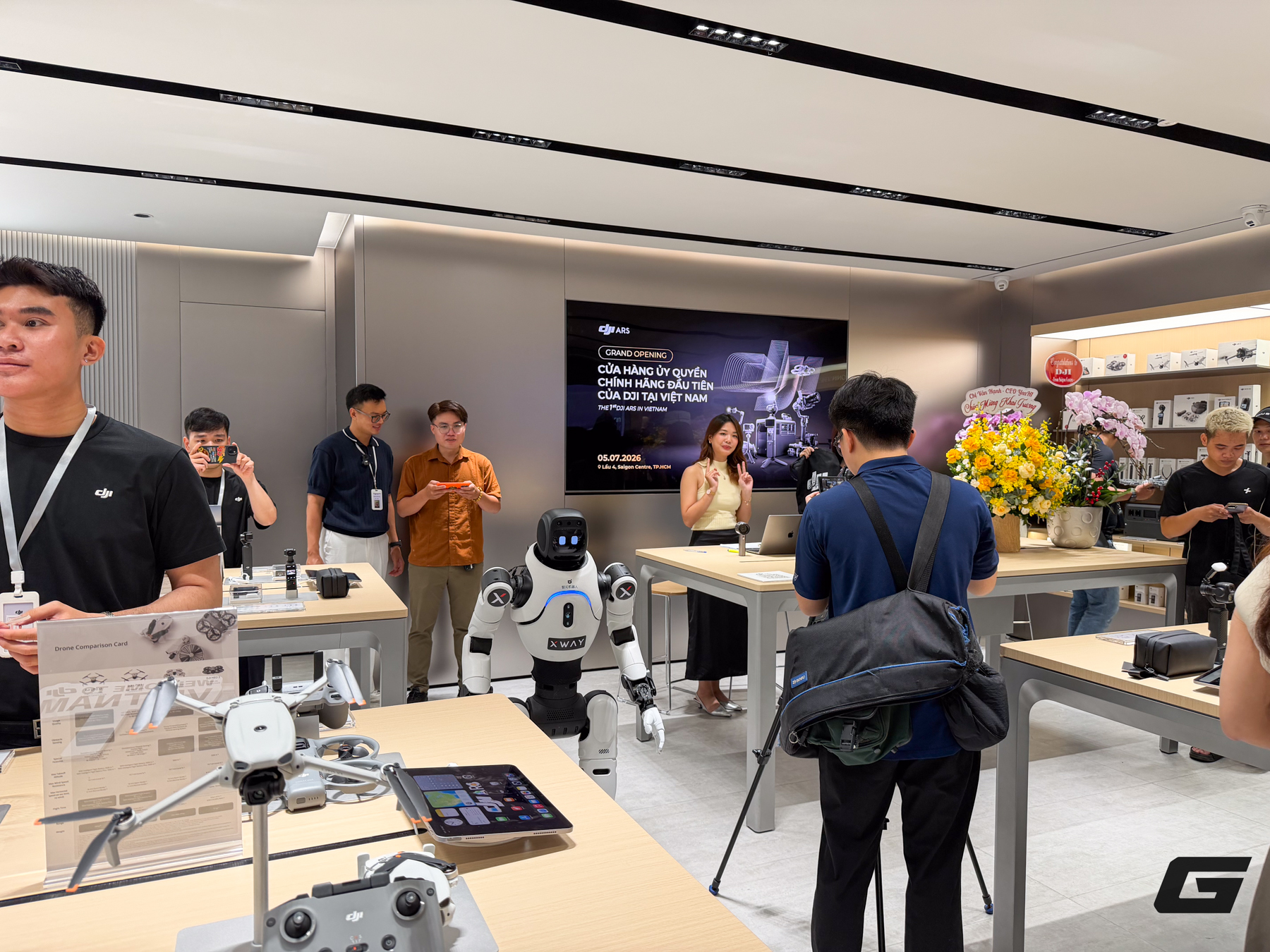 Các thiết bị flycam trưng bày Dòng sản phẩm flycam DJI
