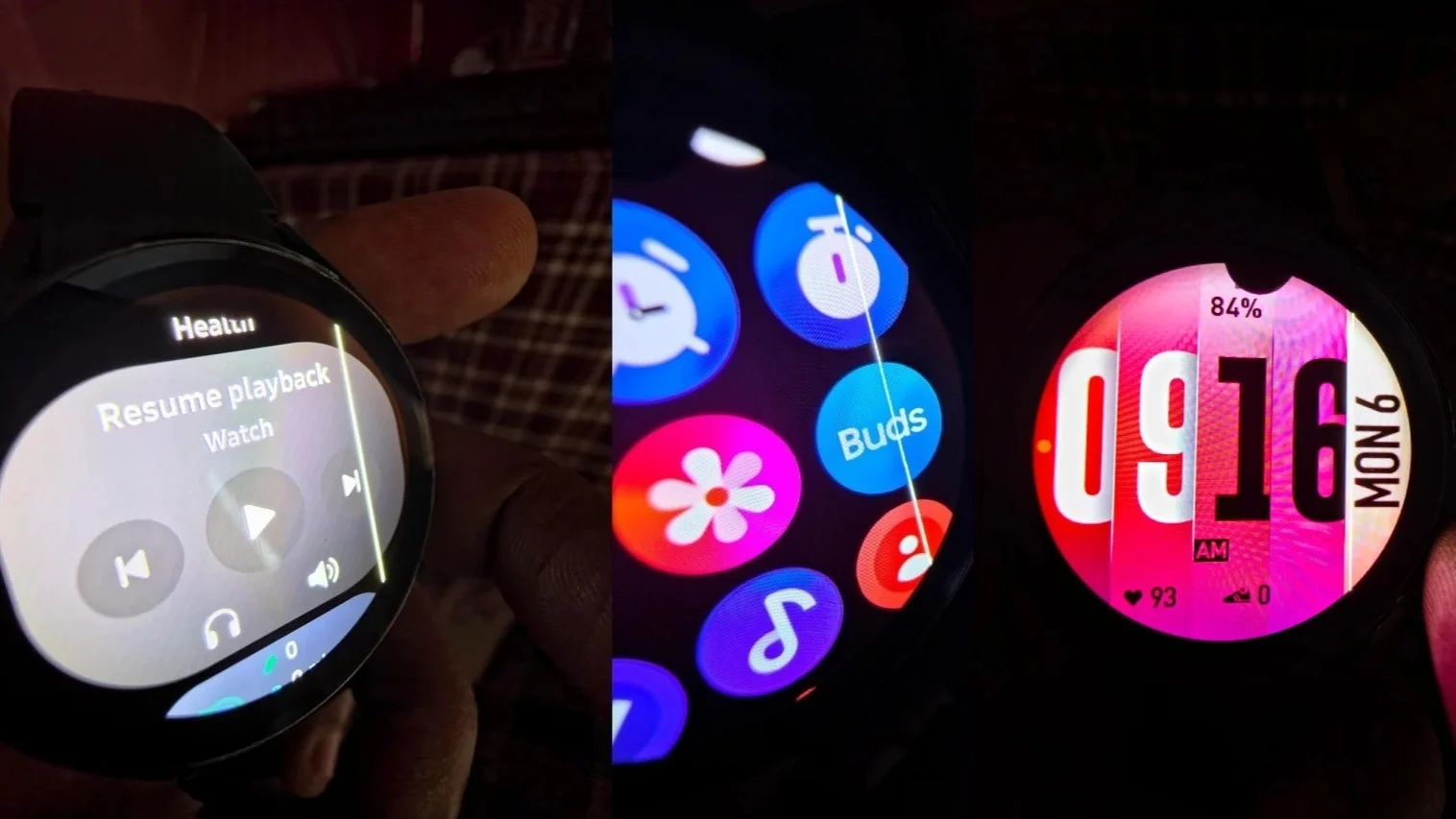 Lỗi sọc màn trên Galaxy Watch 4 Hình ảnh lỗi sọc màn trên Galaxy Watch 4