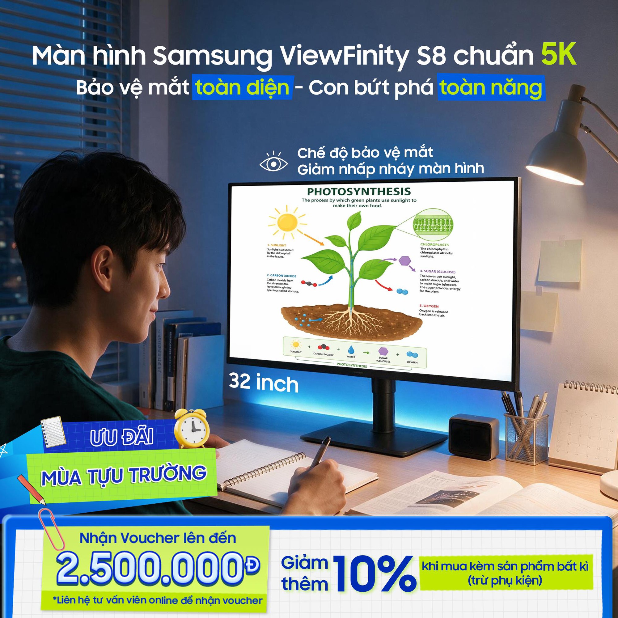 Chế độ bảo vệ mắt trên ViewFinity S8