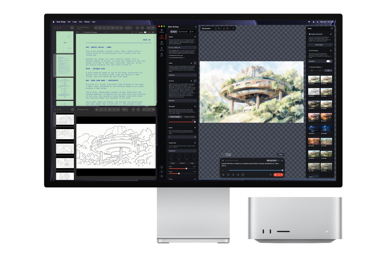 Giao diện phát triển AI trên Mac