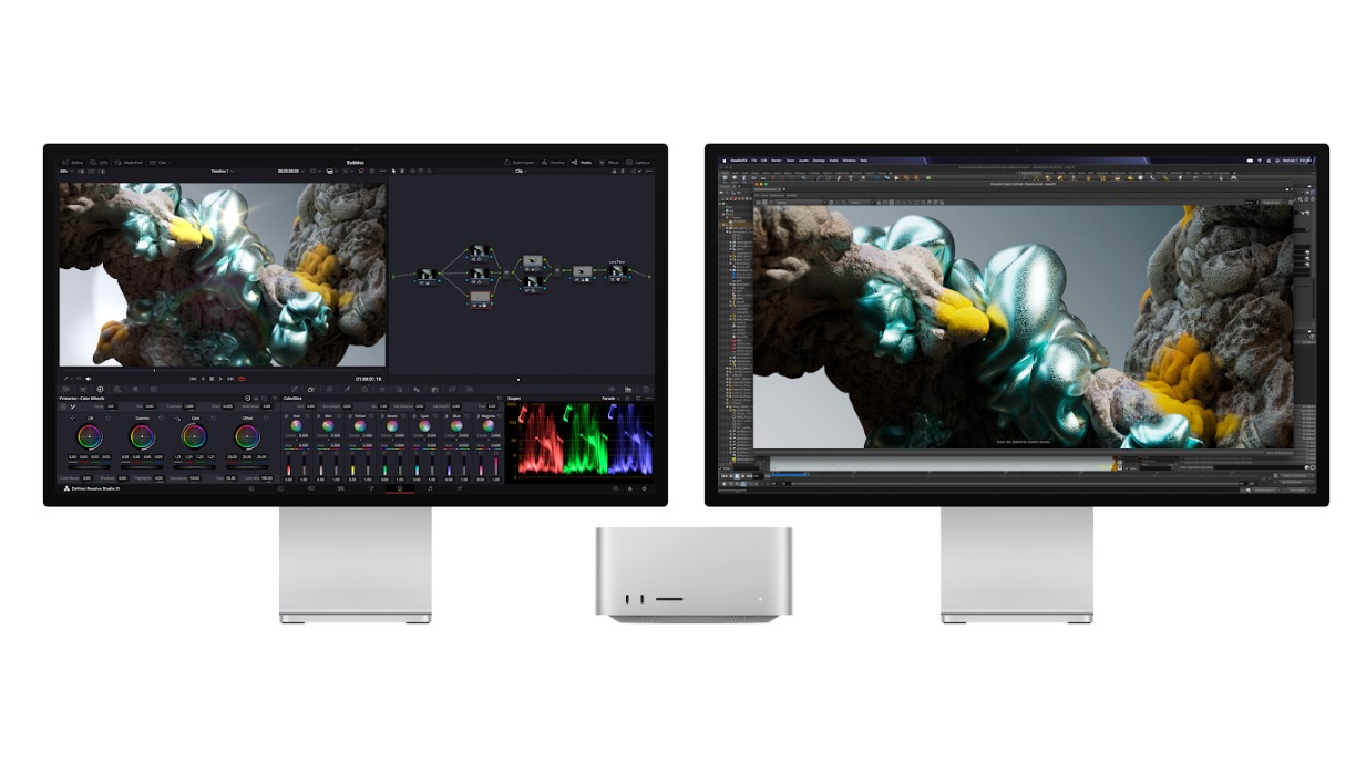 Minh họa ghép nối nhiều Mac Studio
