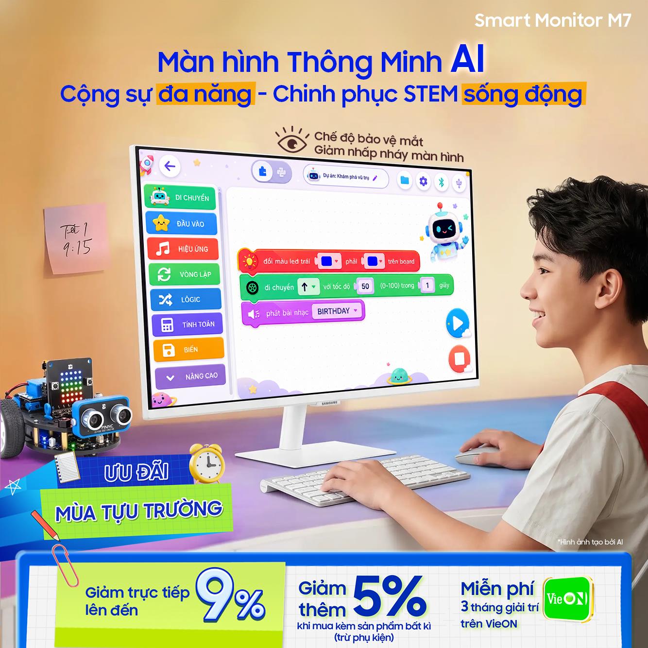 Màn hình thông minh AI với trợ lý ảo