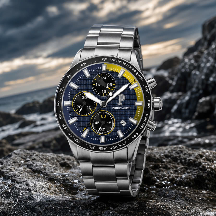 Philippe Auguste – Thiết kế chronograph dành cho quý ông yêu sự mạnh mẽ và khác biệt.