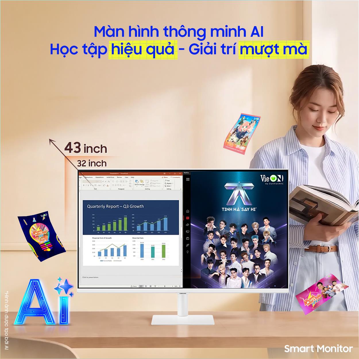 Trải nghiệm giải trí trên Màn hình thông minh M7 M70F